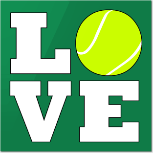 Tennis LOVE Tennis Player or Coach Sports Graphic Posters and Art